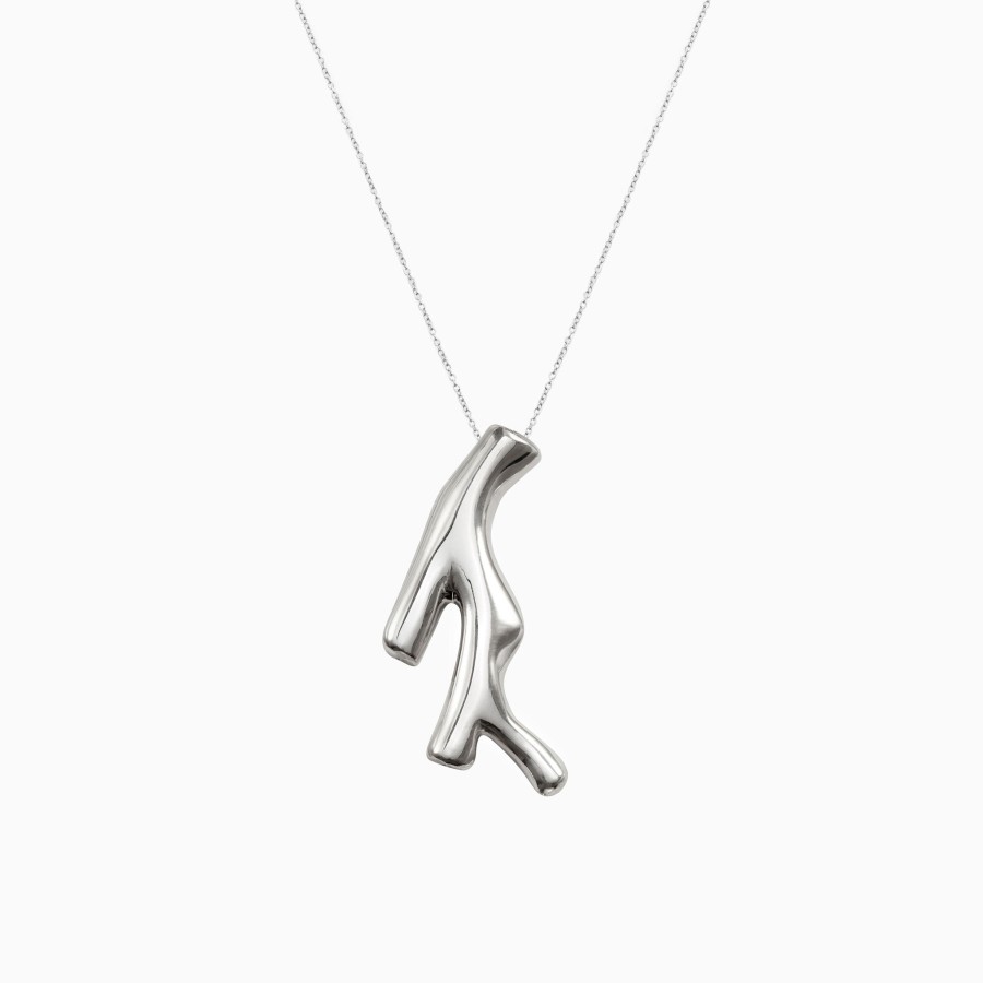 Necklaces AGMES | Coral Pendant Sterling Silver