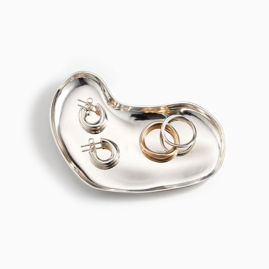 Engravable AGMES | Sculpted Heart Dish Sterling Silver