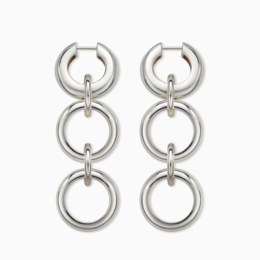 Earrings AGMES | Long Ava Earrings Sterling Silver