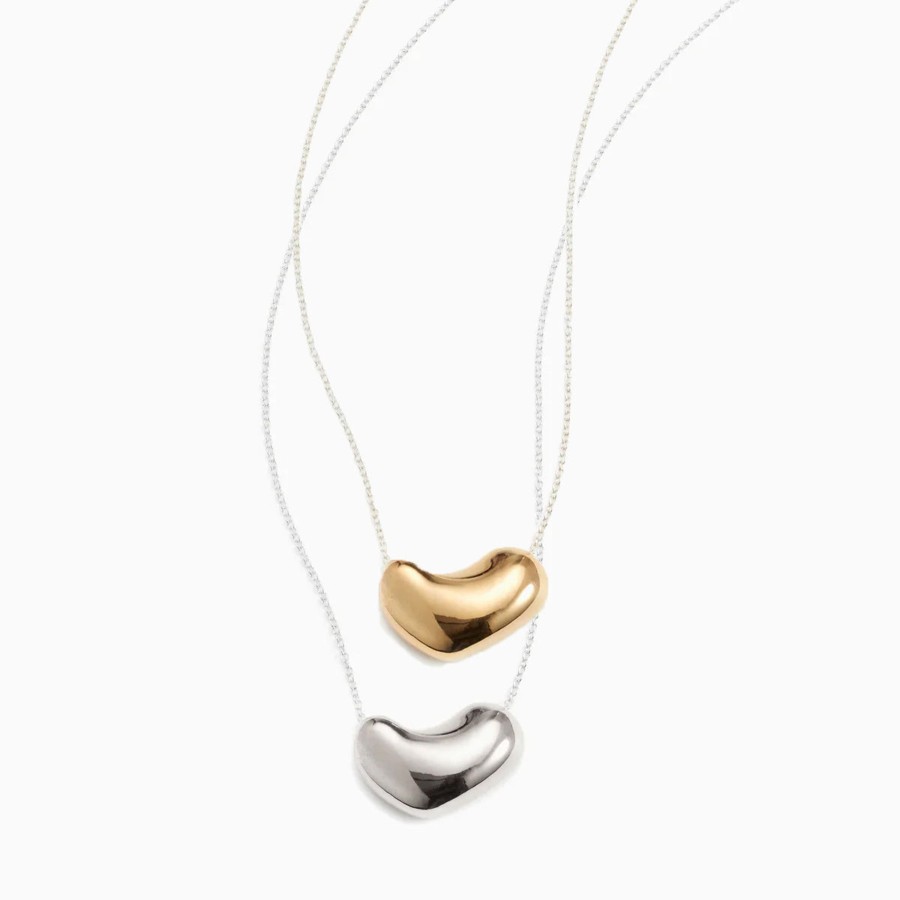 Necklaces AGMES | Small Sculpted Heart Pendants Set