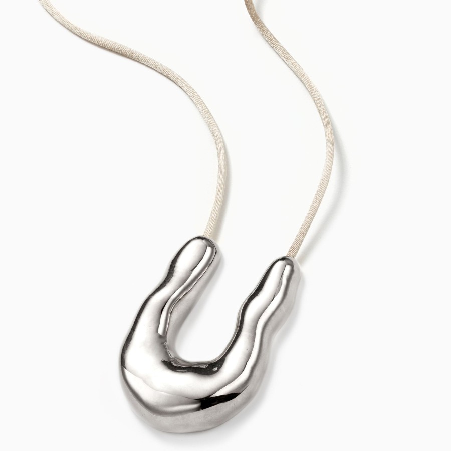 Necklaces AGMES | Large Wishbone Pendant