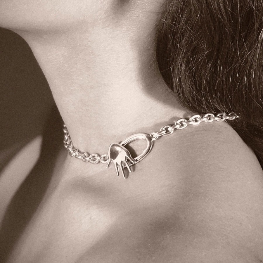 Necklaces AGMES | Man Ray Necklace Sterling Silver