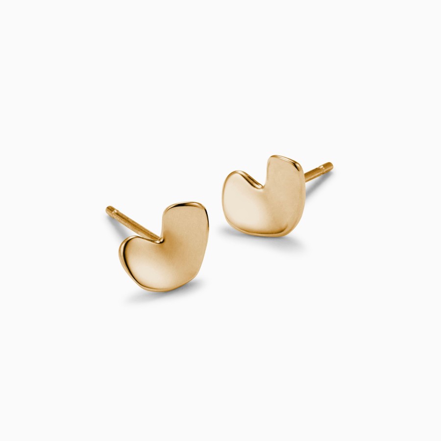 Earrings AGMES | Sculpted Heart Studs