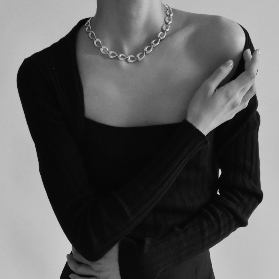 Necklaces AGMES | Thin Tilda Necklace Sterling Silver