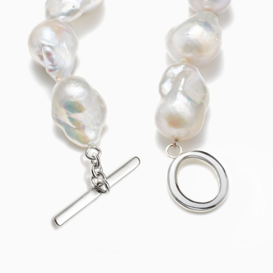 Bridal AGMES | Baroque Pearl Necklace + Bracelet Set